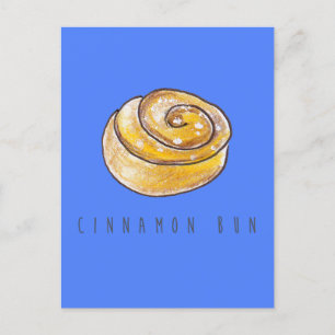 Cinnamon Buns Cinnamon Rolls Coffee Fika Postkarte