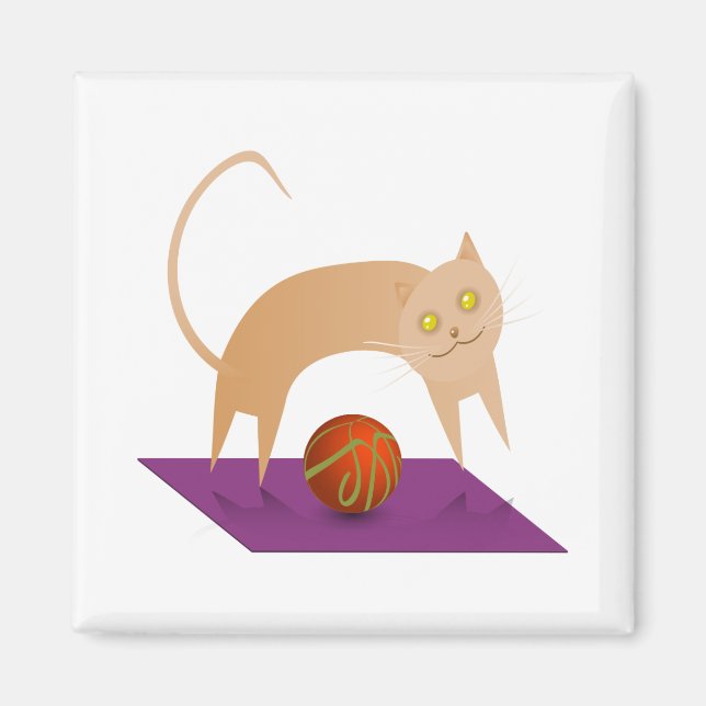 Cinnamon Cat Magnet (Vorne)