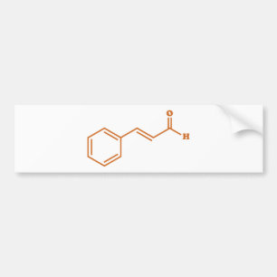 Cinnamon Cinnamaldehyd Molekulare chemische Formel Autoaufkleber