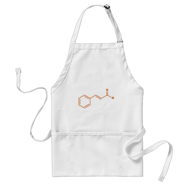 Cinnamon Cinnamaldehyd Molekulare chemische Formel Schürze (Vorne)