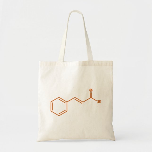Cinnamon Cinnamaldehyd Molekulare chemische Formel Tragetasche (Vorne)
