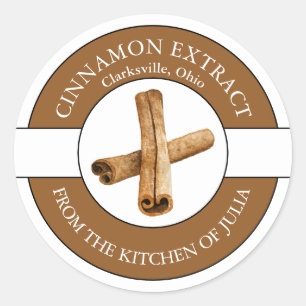 Cinnamon Extract Label Runder Aufkleber