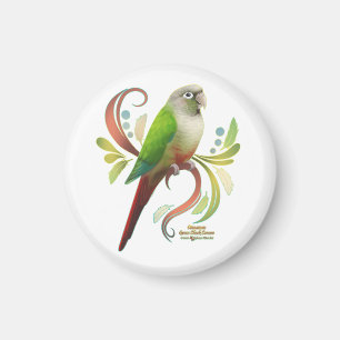 Cinnamon Green Cheek Conde Magnet