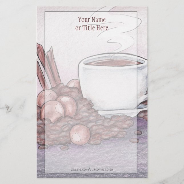 Cinnamon Hazelnut Stationery Briefpapier (Vorderseite)