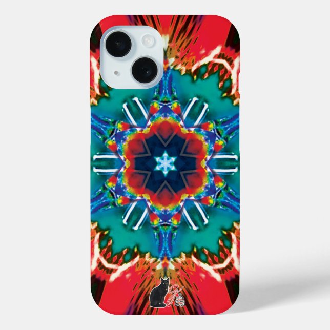 Cinnamon Kaleidoskop iPhone Case (Rückseite)