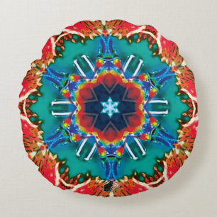 Cinnamon Kaleidoskop Rundes Kissen