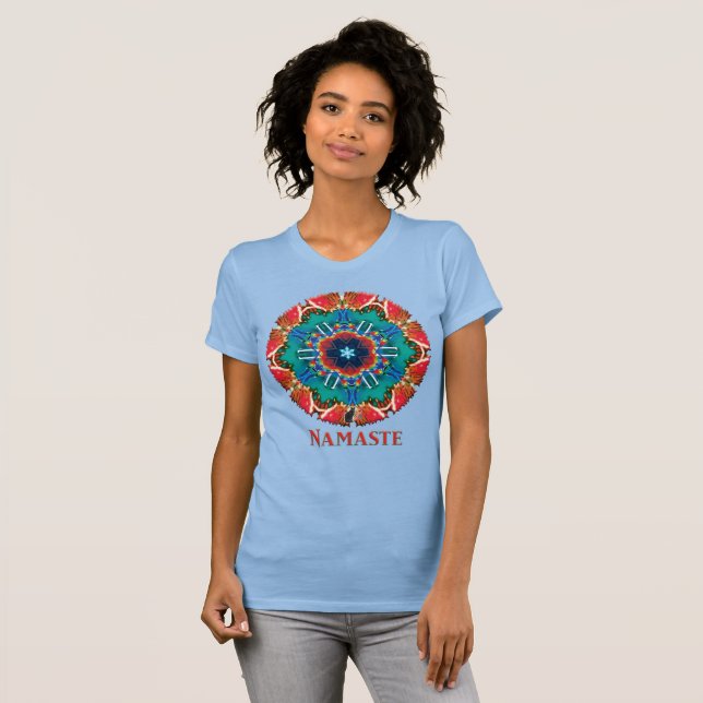 Cinnamon Namaste T-shirt Kaleidoscope (Devant entier)