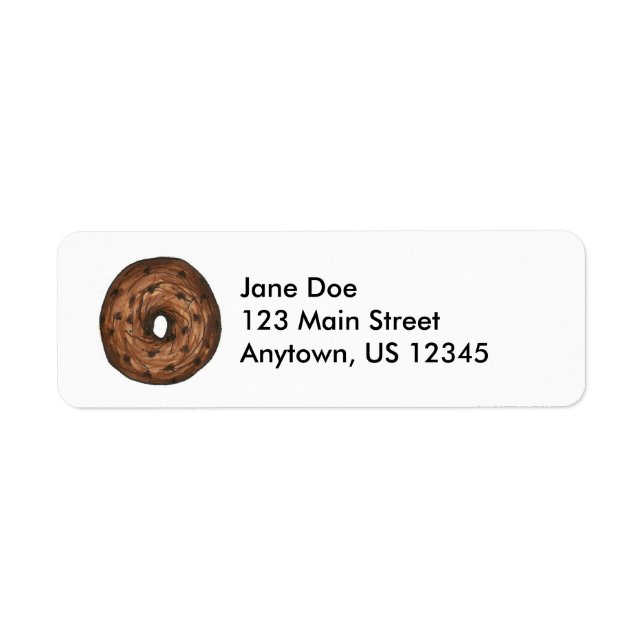 Cinnamon Raisin Bagel Bagels Breakfast Labels (Vorne)