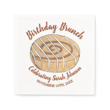 Cinnamon Roll Bun Pastry Birthday Party Brunch