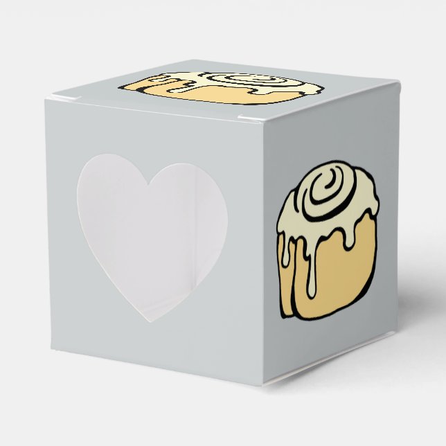 Cinnamon Roll Honey Bun Cartoon Design White Niedl Geschenkschachtel (Vorderseite)
