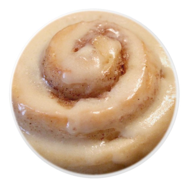 Cinnamon Roll Keramikknauf (Vorderseite)