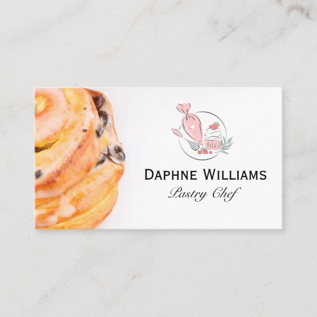 Cinnamon Roll | Pastry Bag | Chef Visitenkarte (Vorderseite)