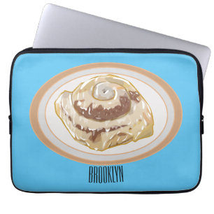 Cinnamon Rolle Cartoon Illustration Laptopschutzhülle