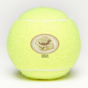 Cinnamon Rolle Cartoon Illustration Tennisbälle