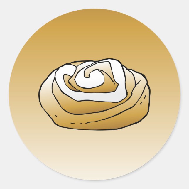 Cinnamon Rolls Classic Round Sticker (Vorderseite)