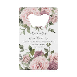 Cinnamon Rose Blush Gastgeschenk Hochzeit Geldbeutel Flaschenöffner