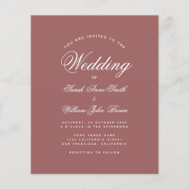 Cinnamon Rose Script Einladung