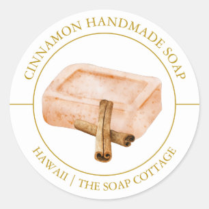 Cinnamon Soap-Etikett Runder Aufkleber