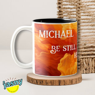 Cinnamon Splash Scripting Zweifarbige Tasse