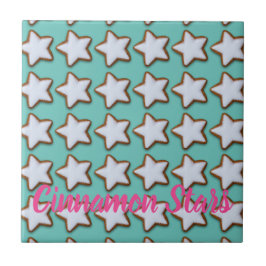 Cinnamon Star Cookies Muster Weihnachten und Weihn Fliese