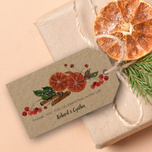 Cinnamon und Orange Slices favorisieren Geschenkanhänger