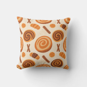 Cinnamon-Wirbel werfen Blanket - Warmer Herbst Kissen