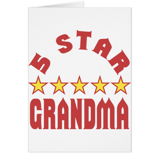 Cinq étoiles grand-mère (Devant)