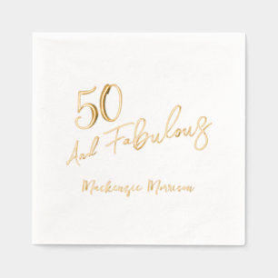 Cinquante ans et Fabulux Script Fête d'anniversair