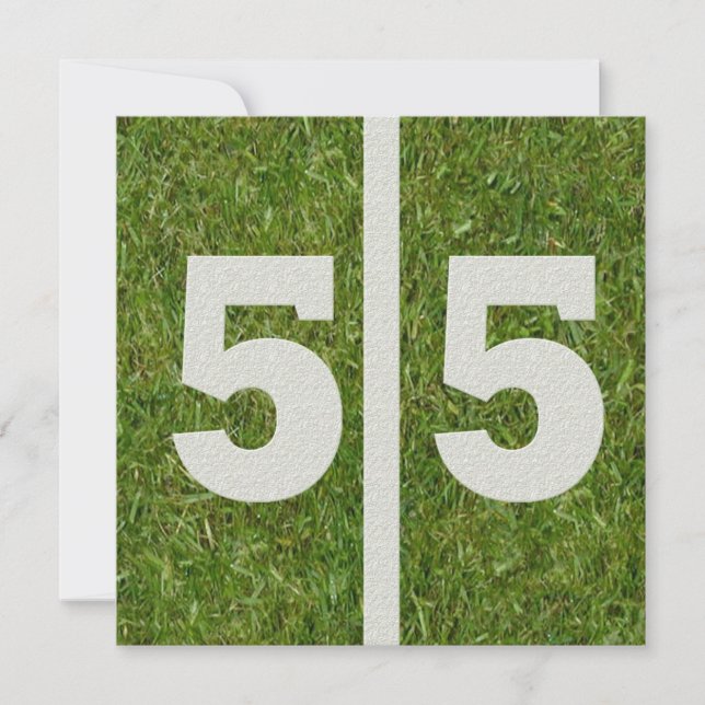 cinquante-cinquième Invitation d'anniversaire (Devant)