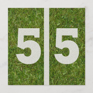 cinquante-cinquième Invitation d'anniversaire