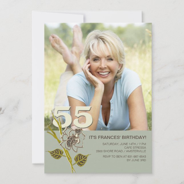 cinquante-cinquième Invitation de photo (Devant)