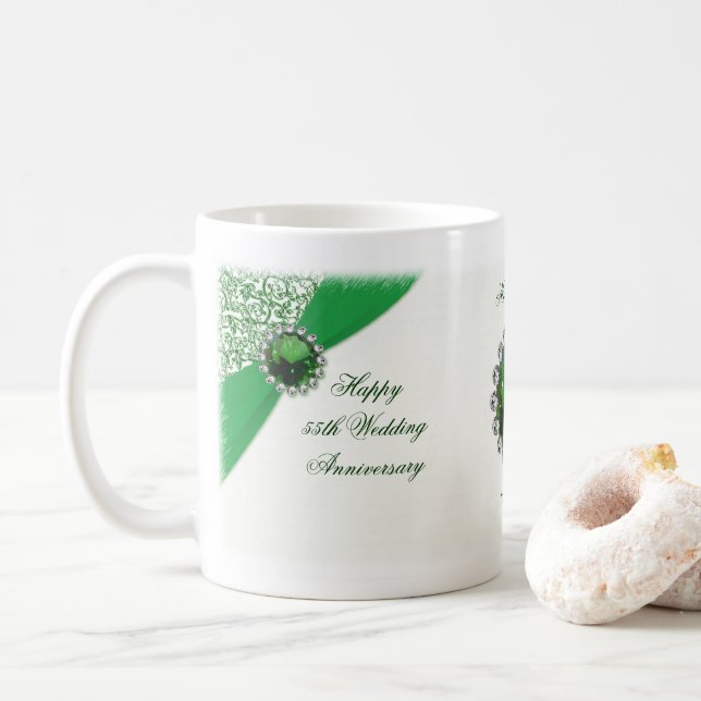 cinquante-cinquième Tasse d'anniversaire de (Avec donut)
