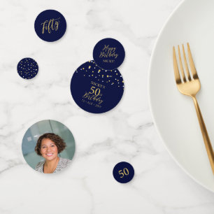 Cinquante Confettis Or et Nuit 50e Anniversaire
