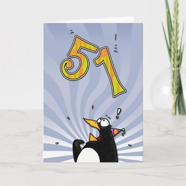 cinquante-et-unième anniversaire - carte de (Devant)