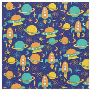 Cinquante nifty - âge de l'espace tissu foncé
