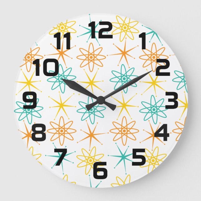 Cinquante nifty - atomes et étoiles horloge (Recto)