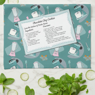 Cinquante nifty - serviette de cuisine avec recett