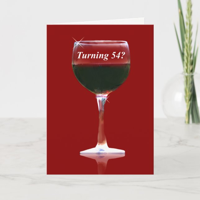 cinquante-quatrième Carte d'anniversaire (Devant)
