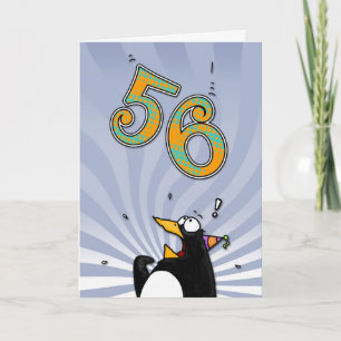cinquante-sixième anniversaire - carte de surprise