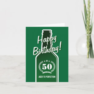 cinquantième Carte d'anniversaire pour les hommes