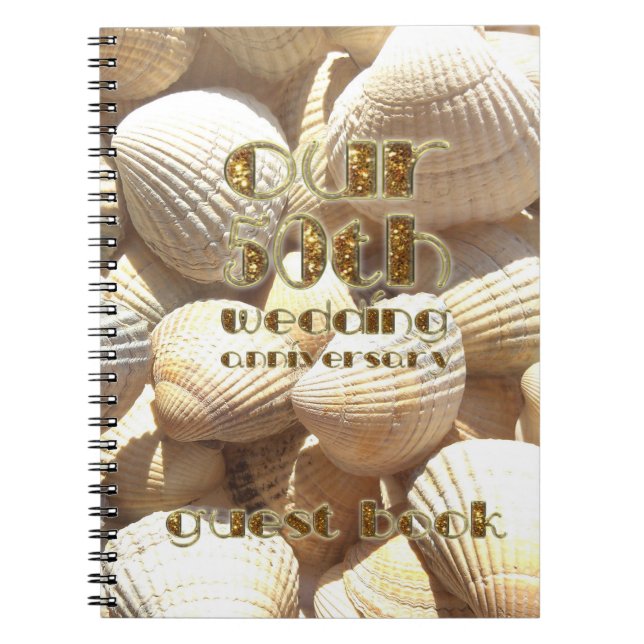 cinquantième Coquilles d'été de livre d'invité (Devant)