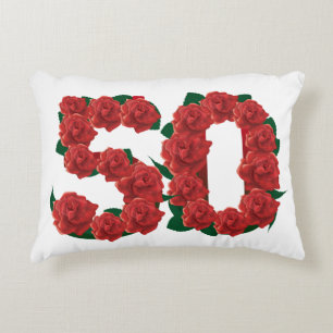 cinquantième coussin d'accent d'anniversaire