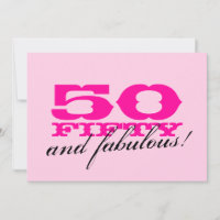 cinquantième Invitations de fête d'anniversaire