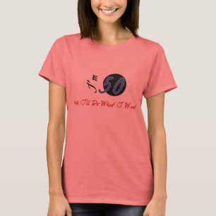cinquantième Le T-shirt des femmes d'anniversaire