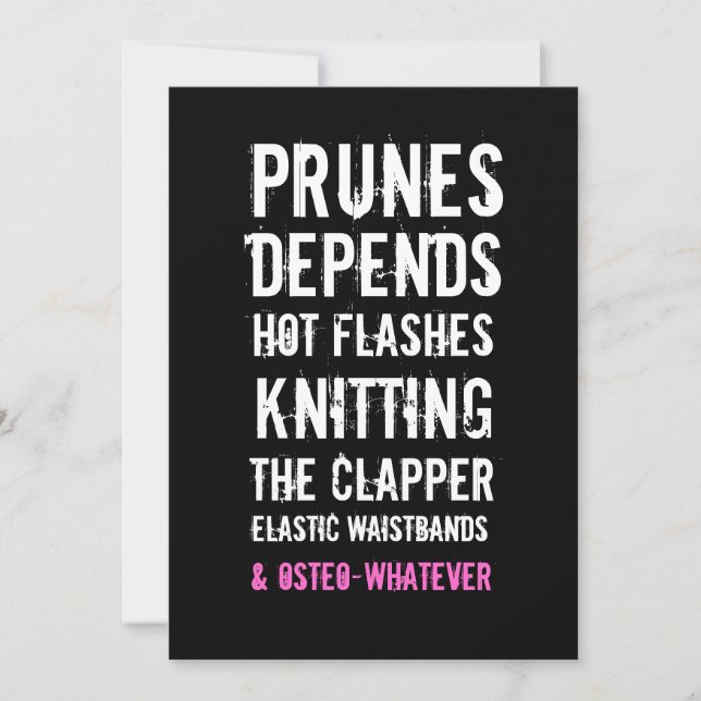 cinquantième Madame invitation de fête (Devant)