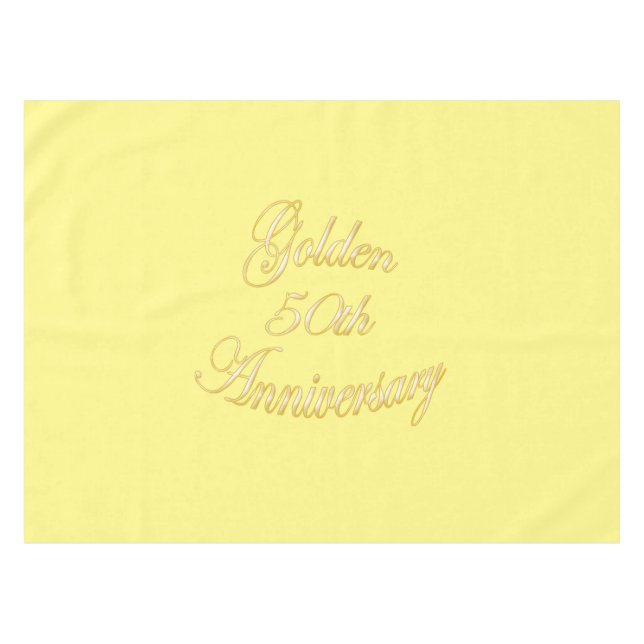 Cinquantième nappe d'or d'anniversaire (Devant (Horizontal))