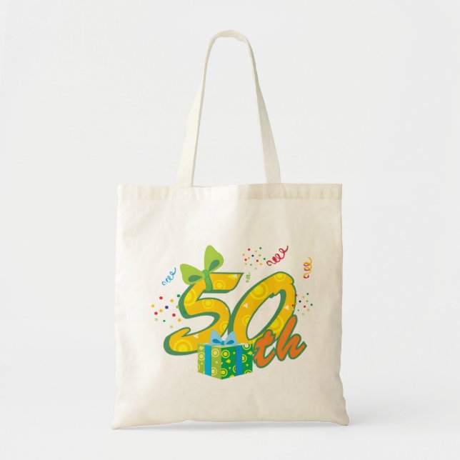 cinquantième Sac fourre-tout à anniversaire (Devant)