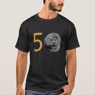 Cinquantième T-shirt d'anniversaire d'Apollo 11