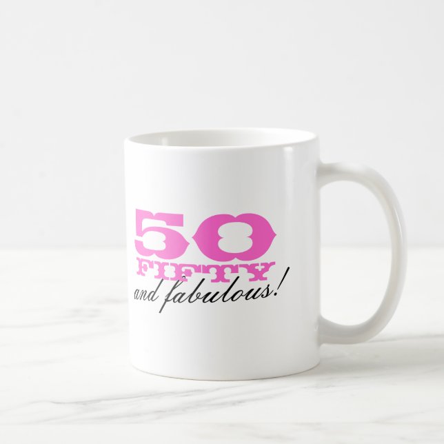 cinquantième Tasse | 50 d'anniversaire et fabuleux (Droite)