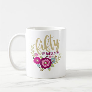 cinquantième Tasse de cadeau d'anniversaire